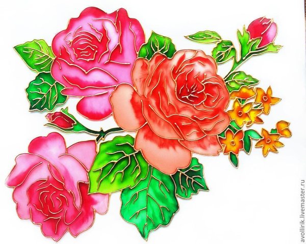 Роза рисунок