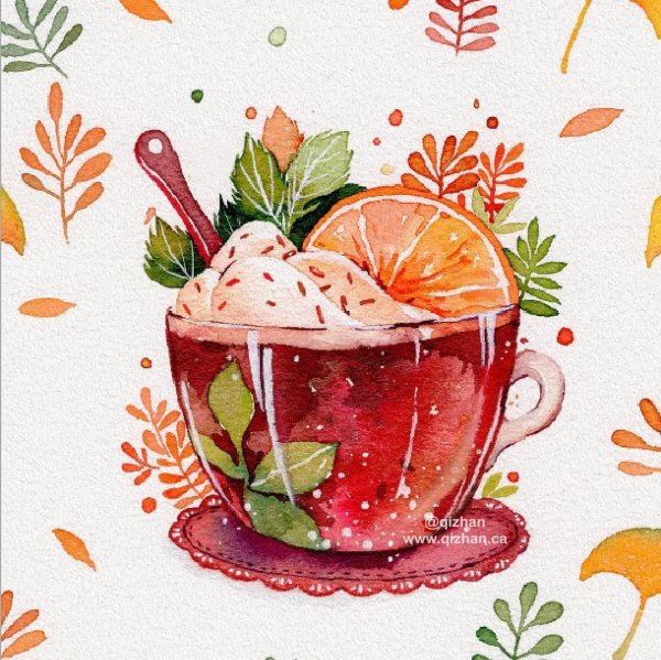 Сладости цветными карандашами