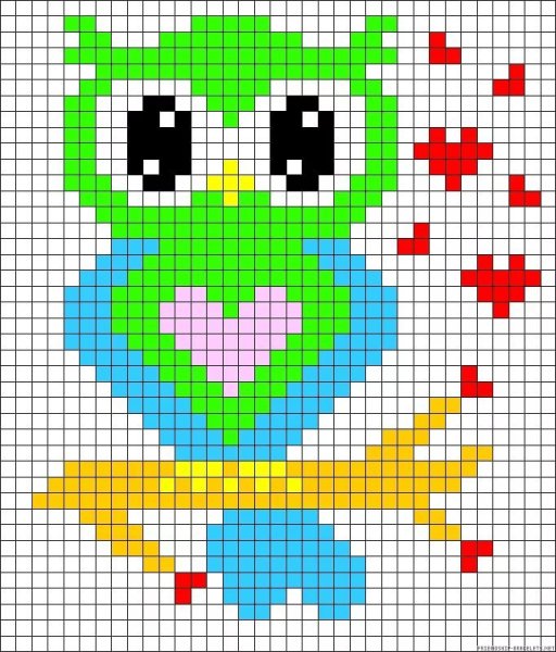 Рисование по клеточкам сладости