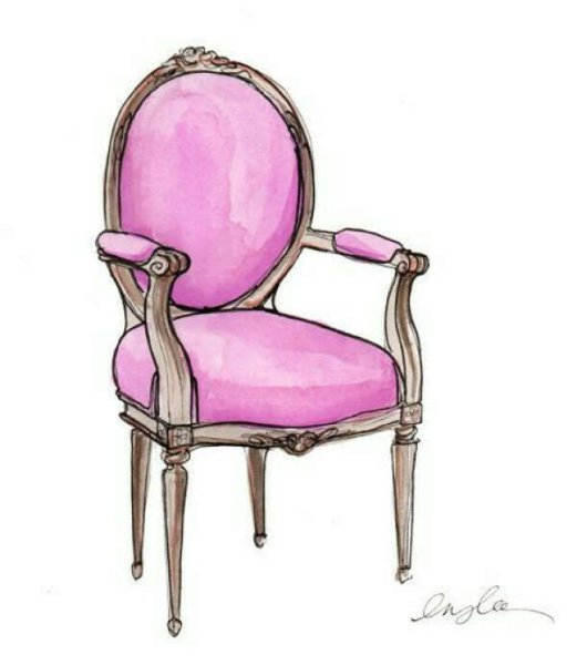 Стулья рисуются красивые