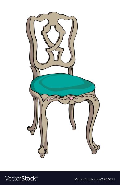 Стул в стиле Барокко карандашом