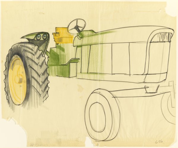 Трактор для рисования