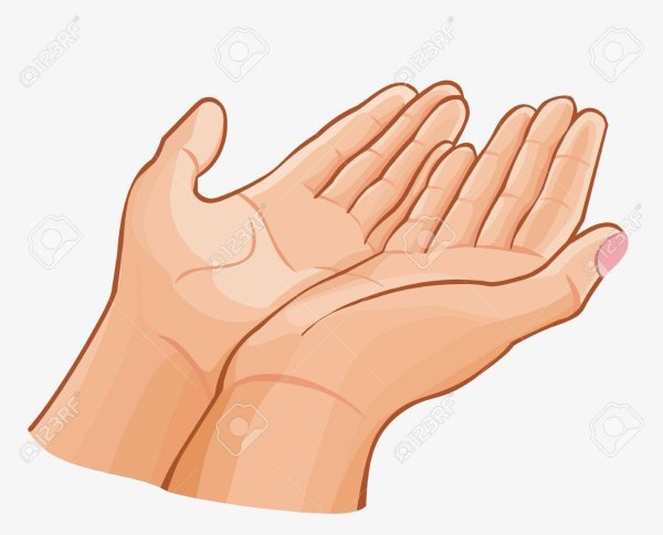 Ладони открыты мультяшная