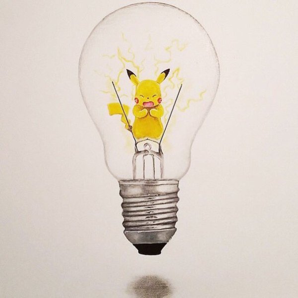 Лампочка рисунок