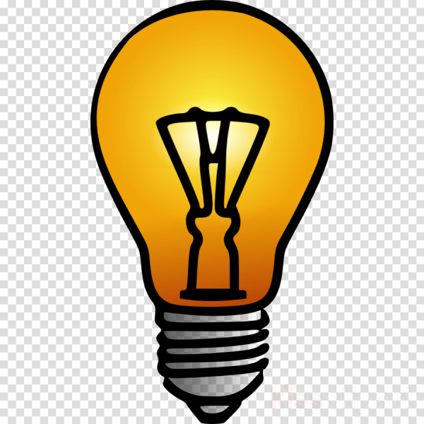 Лампочка идея черно белая