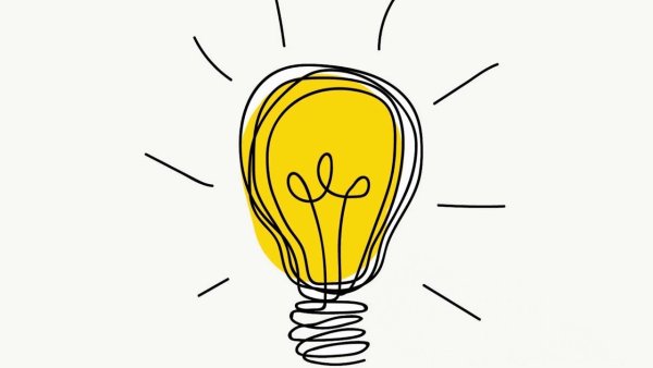 Лампочка трафарет