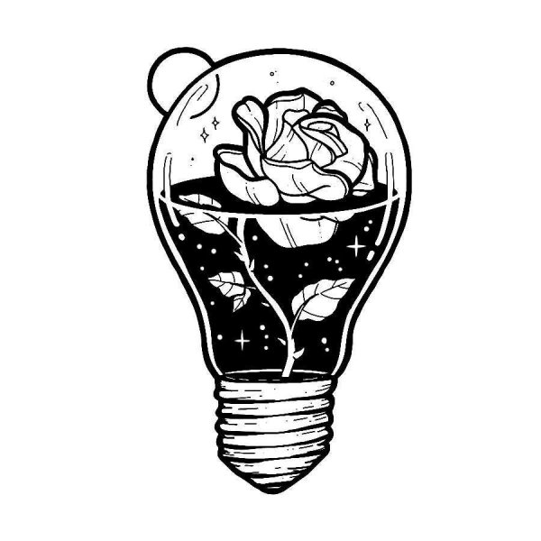 Лампочка контур