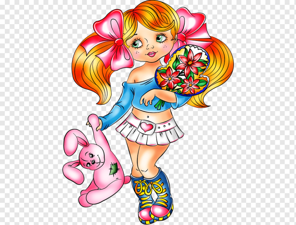 Девочка мультяшка