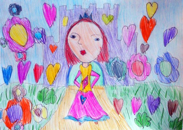 Рисунок на тему моя любимая мама