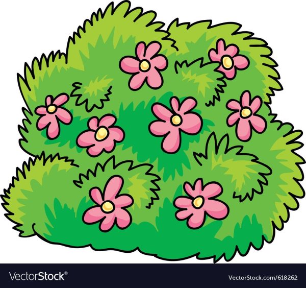 Кустики мультяшные