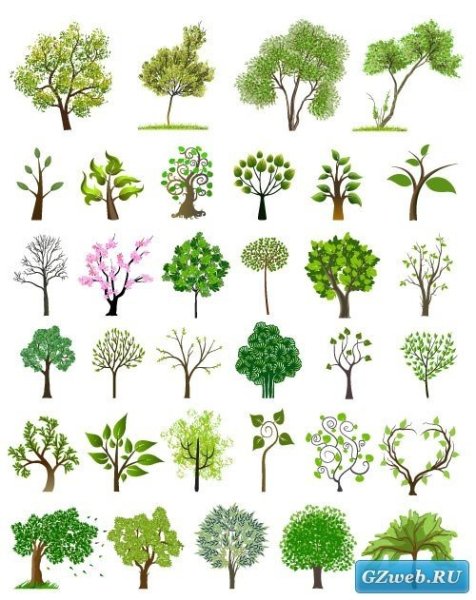 Стилизованные кусты