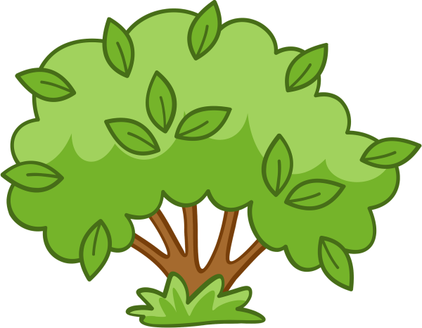 Кустик рисунок для детей