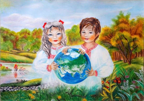 Рисунок на тему Россия