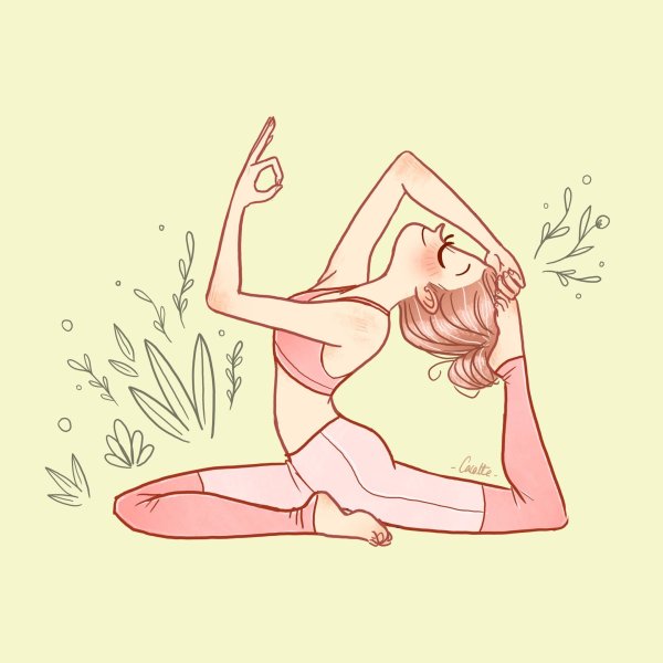 Йога рисунок