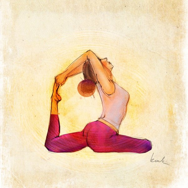 Йога с мультяшками