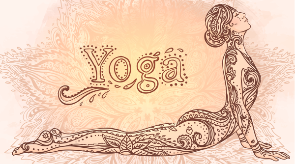 Красивый орнамент йога
