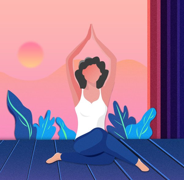 Йога иллюстрации