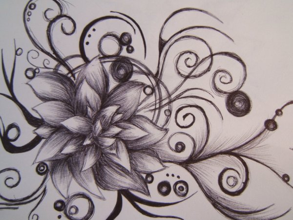 Узоры карандашом