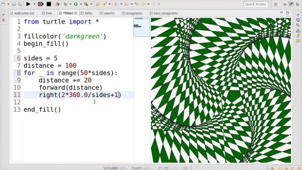 Рисунки на питоне код