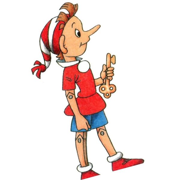 Буратино рисунок