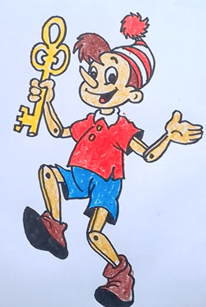 Герои сказки про Буратино и золотой ключик