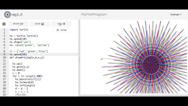 Черепашка питон коды