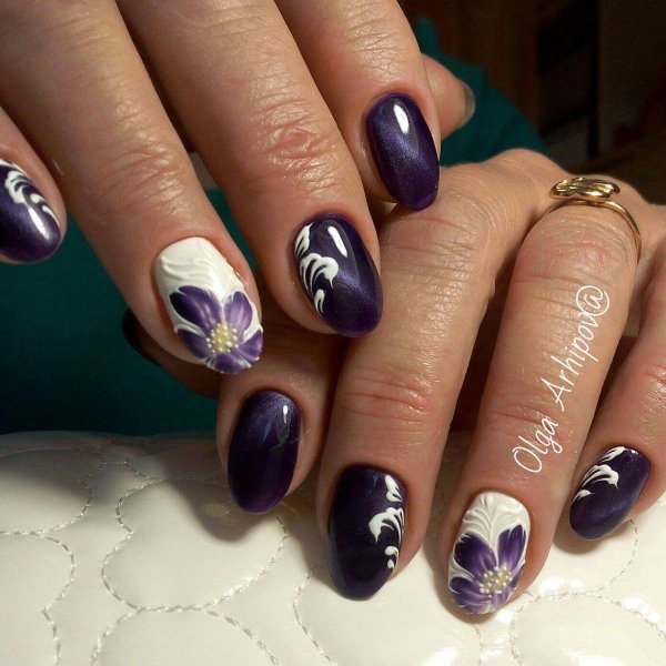 Дизайн ногтей кошачий глаз