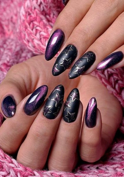 Маникюр кошачий глаз 10 д