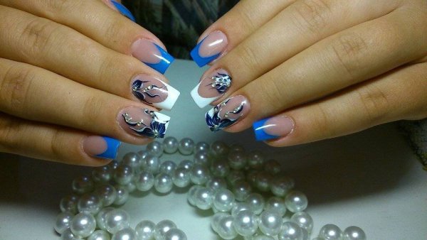 Маникюр на прозрачной основе