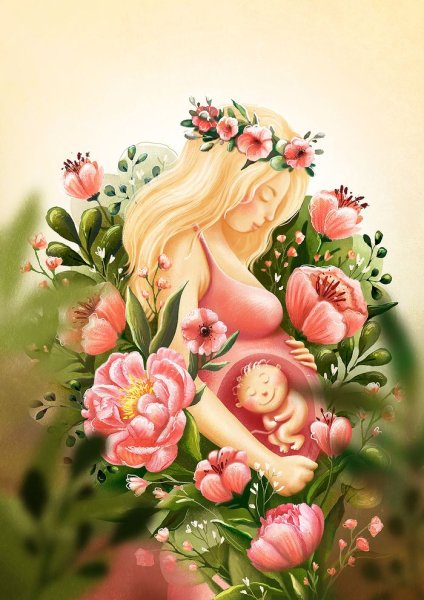 Беременность рисунок