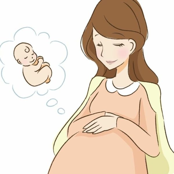 Силуэт беременной женщины