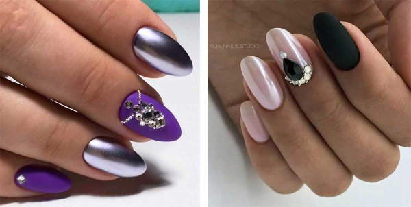 Шикарный маникюр с втиркой