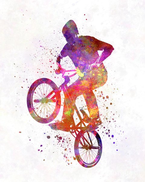 Граффити велосипедист