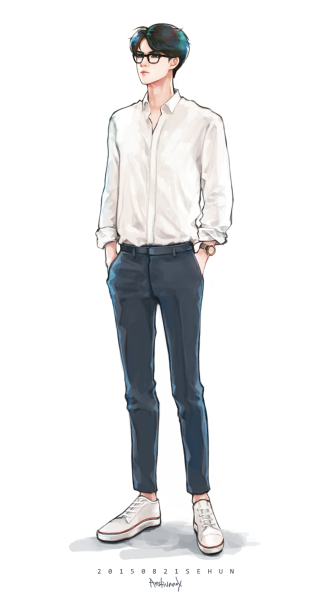 Скетч девушки в полный рост