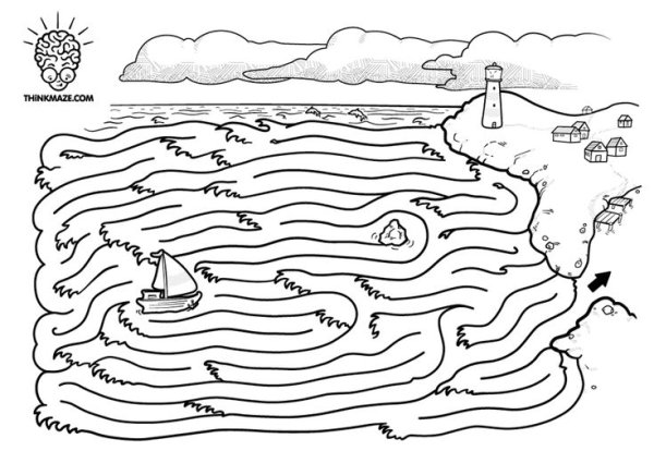 География раскраска лабиринты