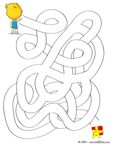 Легкие лабиринты для малышей