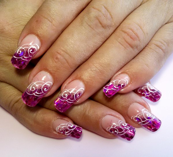 Сиреневый френч