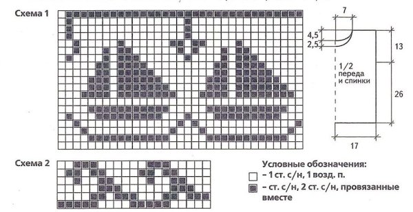 Схема филейного вязания крючком для мальчика