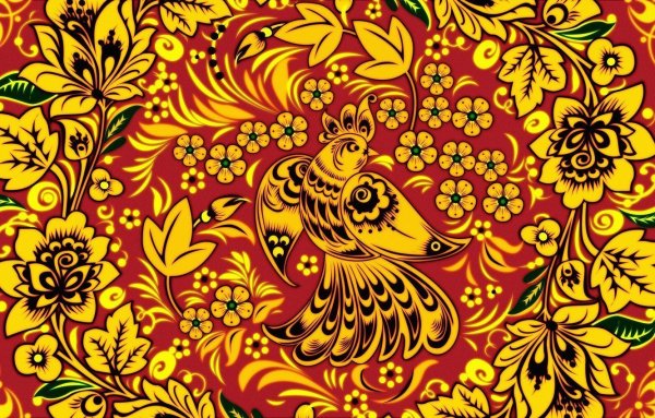 Хохлома роспись под фон