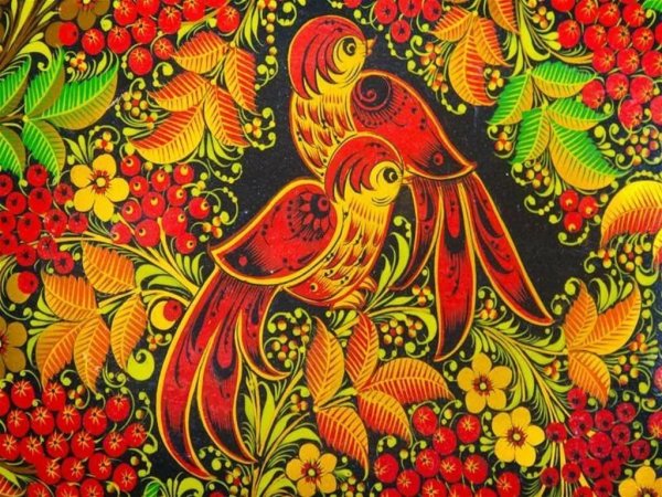 Народная Хохломская роспись