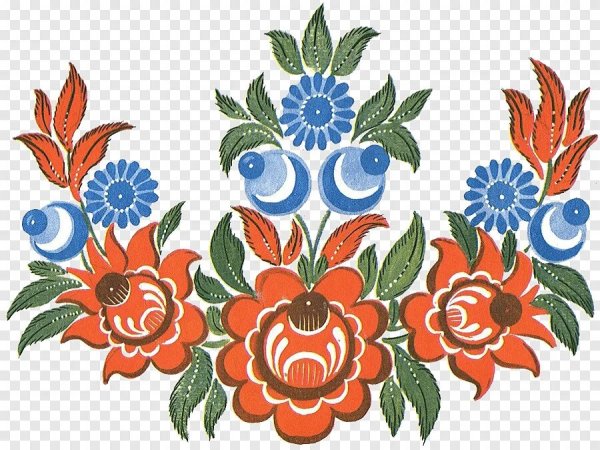 Традиционная роспись Городецкая Хохломская Городецкая