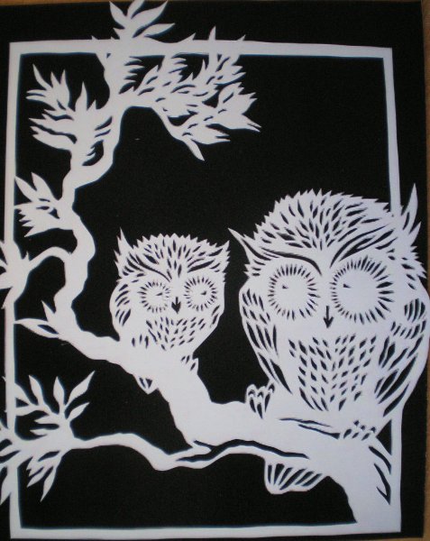 Вытынанка Сова