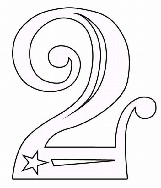 Новогодние трафареты на окна цифры