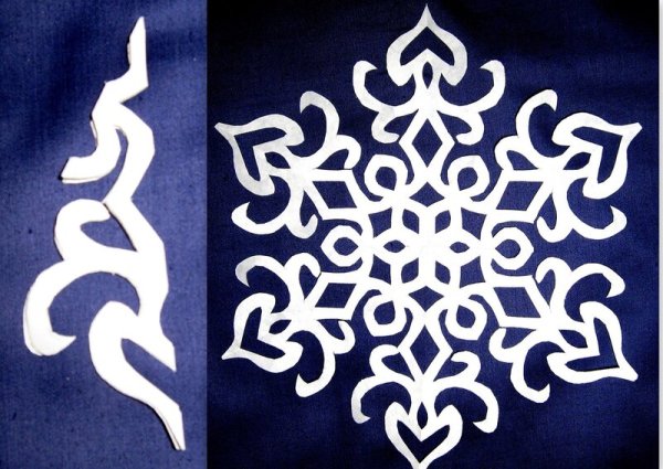Ажурные снежинки