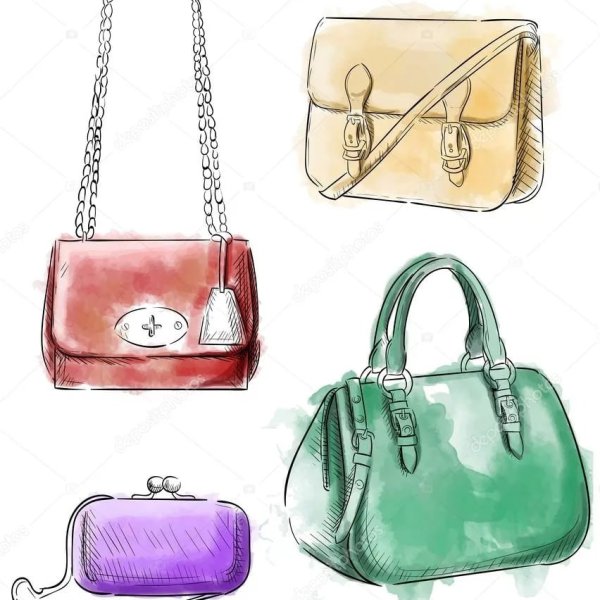 Сумка женская скетч