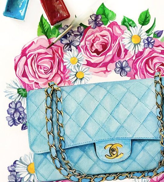 Скетч сумочка Шанель