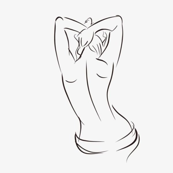 Контур женского тела