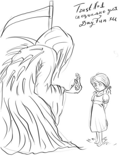 Рисунки простым карандашом смерть