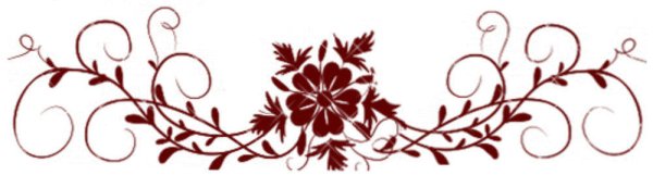 Бордовые узоры на белом фоне