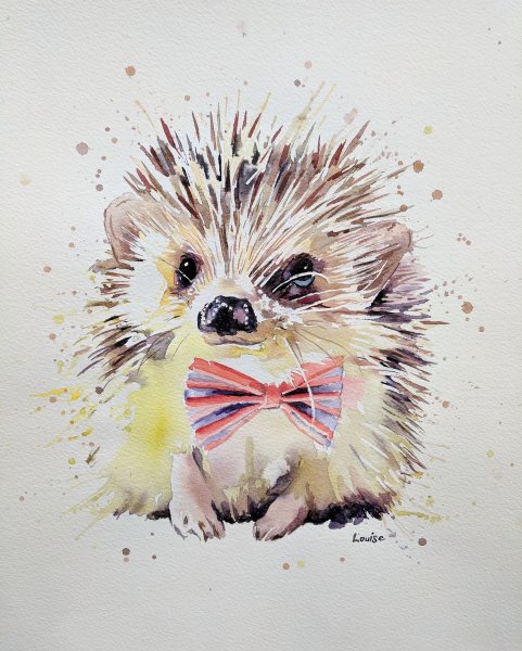 Открытка с ежиком